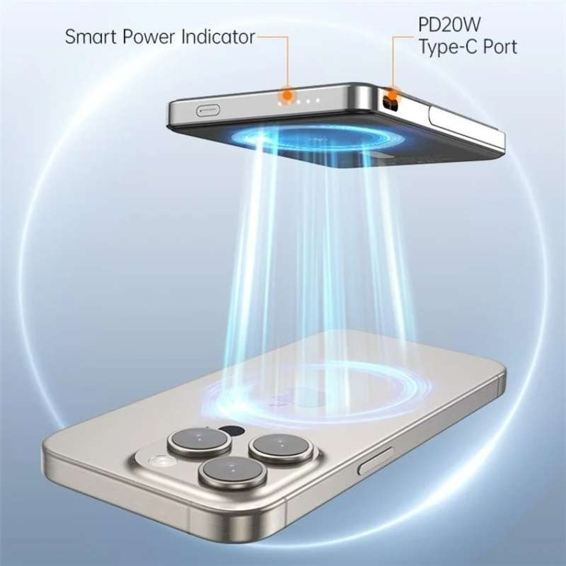 پاوربانک بی‌سیم KUULAA مدل KY-YD59 Glass ظرفیت 5000mAh image gallery