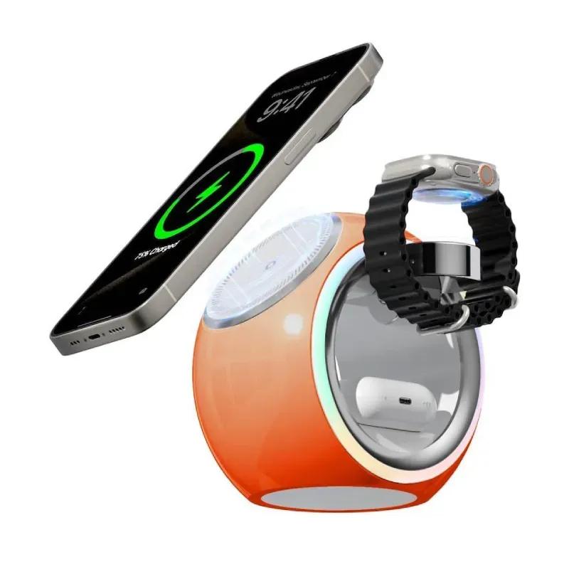 داک شارژ وایرلس KUULAA مدل KL-CD70 3in1 image gallery