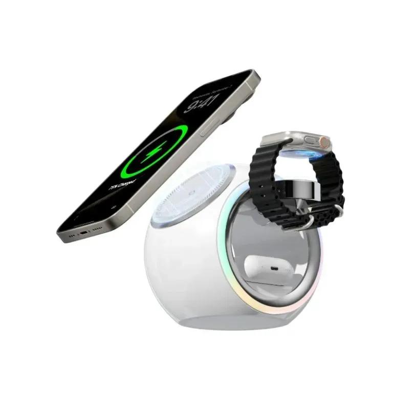 داک شارژ وایرلس KUULAA مدل KL-CD70 3in1 image gallery