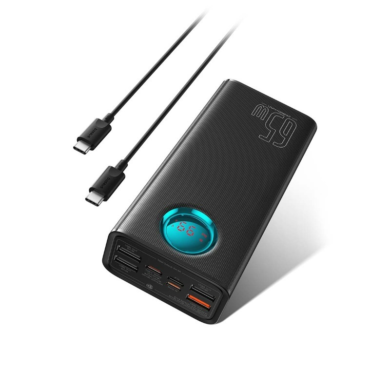 پاوربانک بیسوس مدل ‌ Ambilight dighital display 65w BS-30KP365 ظرفیت 30000mAh image gallery