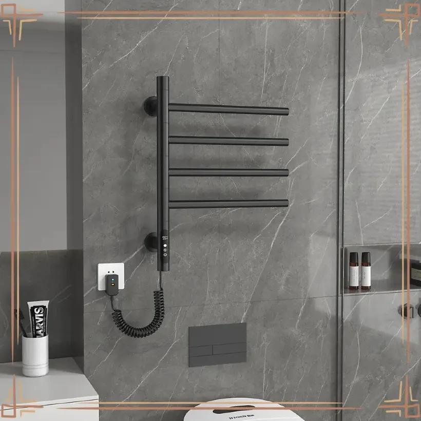 حوله خشک کن ریلی دیواری Crbohn مدل GN-90401 با نمایش و تنظیم دما  image gallery