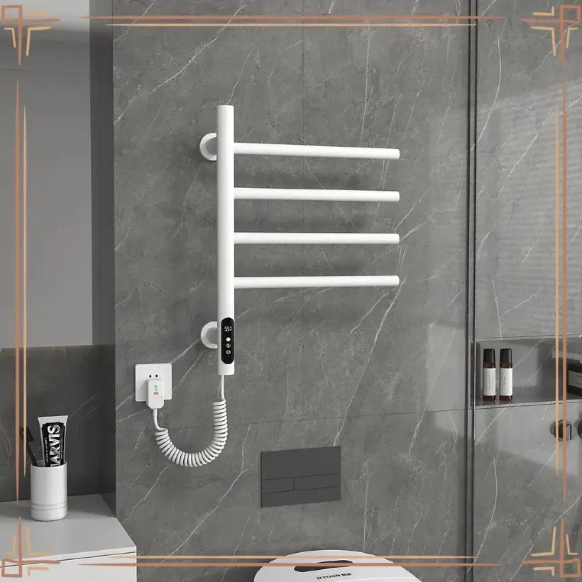 حوله خشک کن ریلی دیواری Crbohn مدل GN-90401 با نمایش و تنظیم دما  image gallery