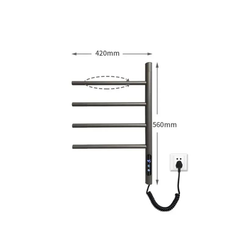 حوله خشک کن ریلی دیواری Crbohn مدل GN-90401 با نمایش و تنظیم دما  image gallery