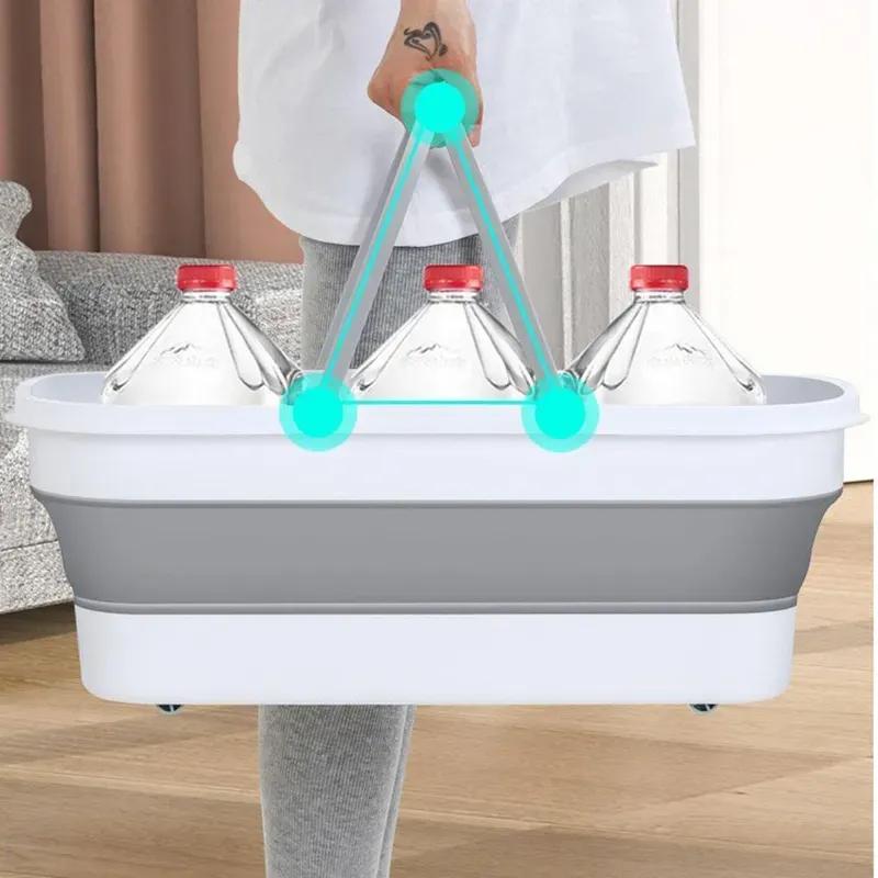 ست سطل تاشو و تی زمین شوی آبگیر FoliBuck Squeeze image gallery