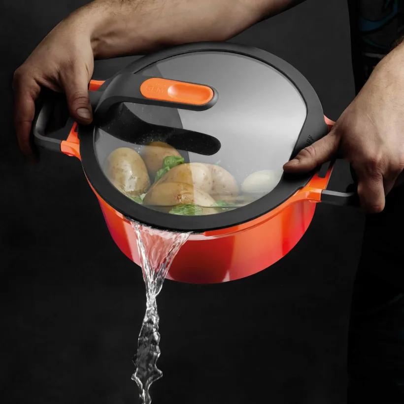 تابه درب‌دار برگهف سری GEM stay cool سایز 28Cm/4.6L image gallery