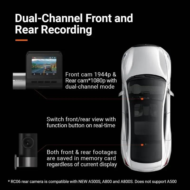 دوربین خودرو شیائومی 70mai مدل A500S همراه با دوربین عقب image gallery