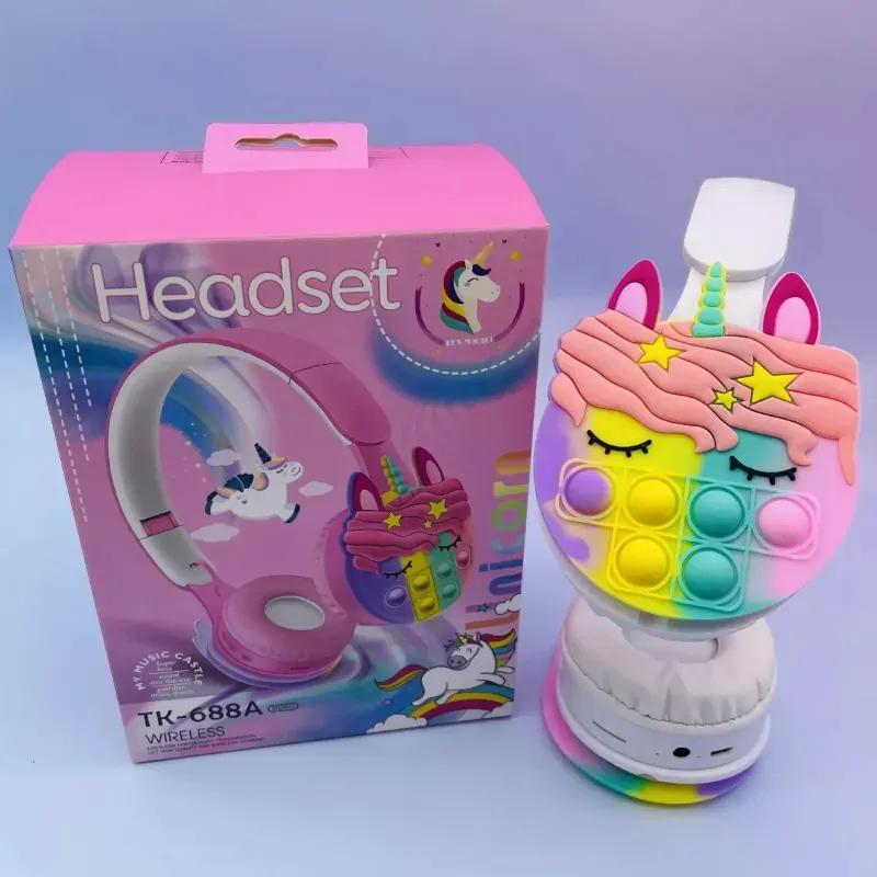 هدفون بلوتوثی طرح اسب تک شاخ مدل JK-009 image gallery