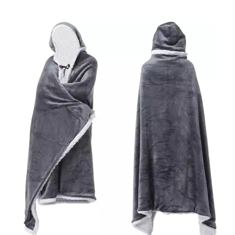 پتو مسافرتی مدل تن پوش طرح Bear سایز 120x170 سانتی متر image gallery