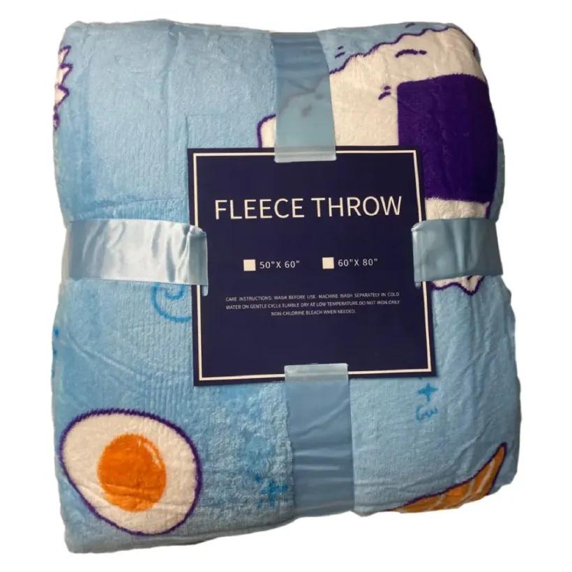 پتو مسافرتی مدل تن پوش طرح Sushi سایز 120x170 سانتی متر image gallery