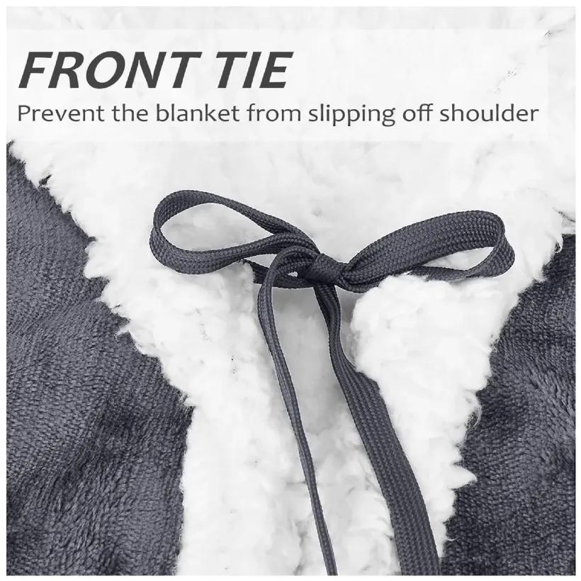 پتو مسافرتی مدل تن پوش طرح Sushi سایز 120x170 سانتی متر image gallery