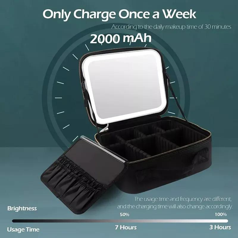 کیف آرایش و آینه رینگ لایت لمسی Tianci مدل MZB-B image gallery