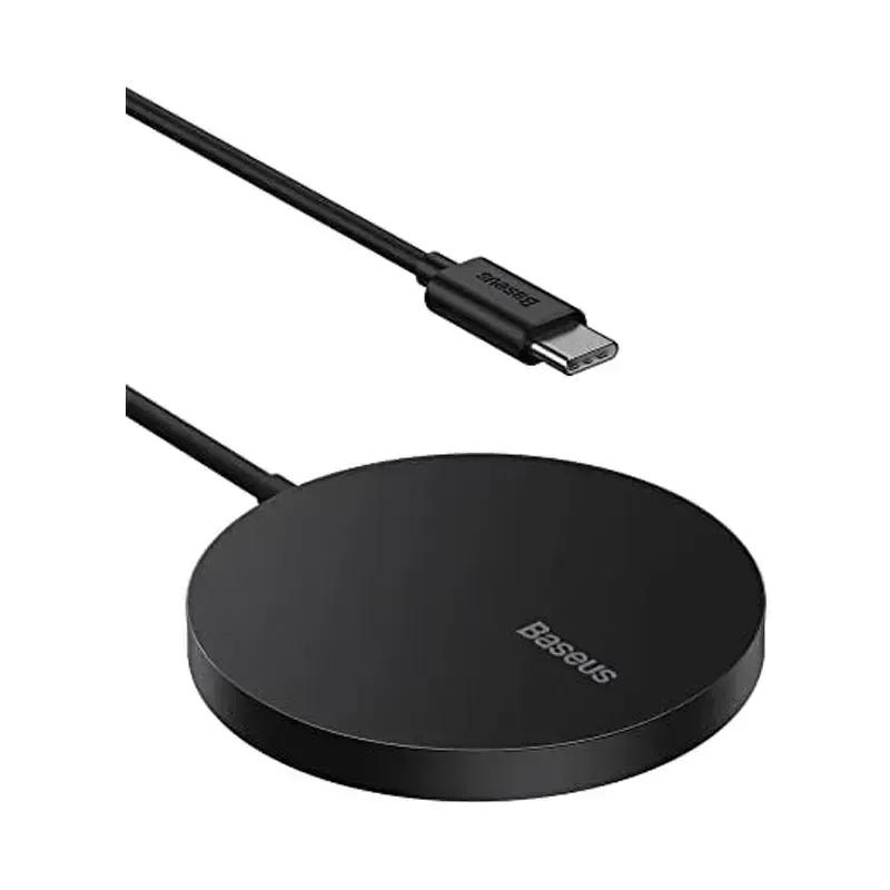 شارژر بی‌سیم باسئوس مدل Baseus Simple Mini3 Magnetic Wireless Charger 15W image gallery