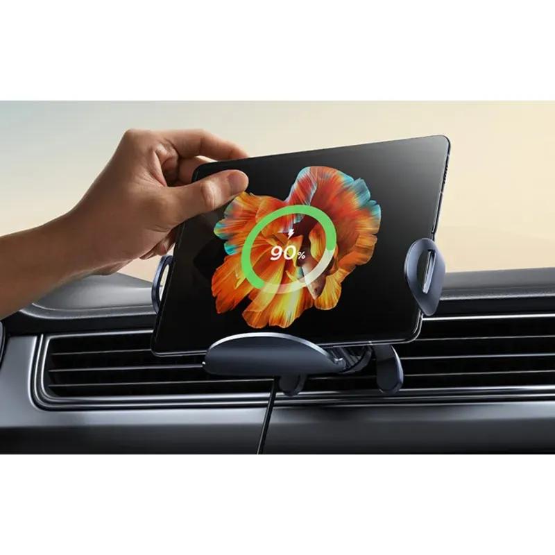 هولدر دریچه کولری و شارژر وایرلس بیسوس مدل 00- BS-CM029 LightChaser Series C40355901111 توان15 وات image gallery