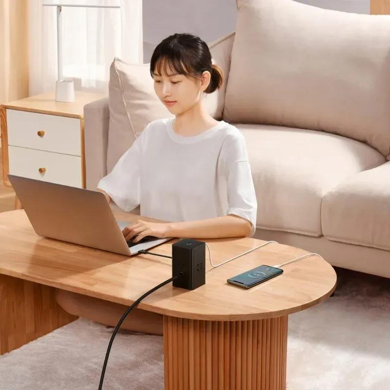 هاب شارژر 4 پورت بیسوس مدل PowerCombo PSLR000301 توان 65 وات image gallery