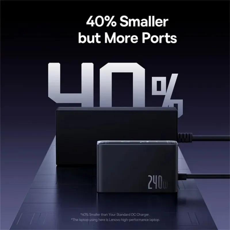 هاب شارژر 5 پورت بیسوس مدل P10163901113 Simultaneous Charging CCGAN240CE توان 240 وات image gallery