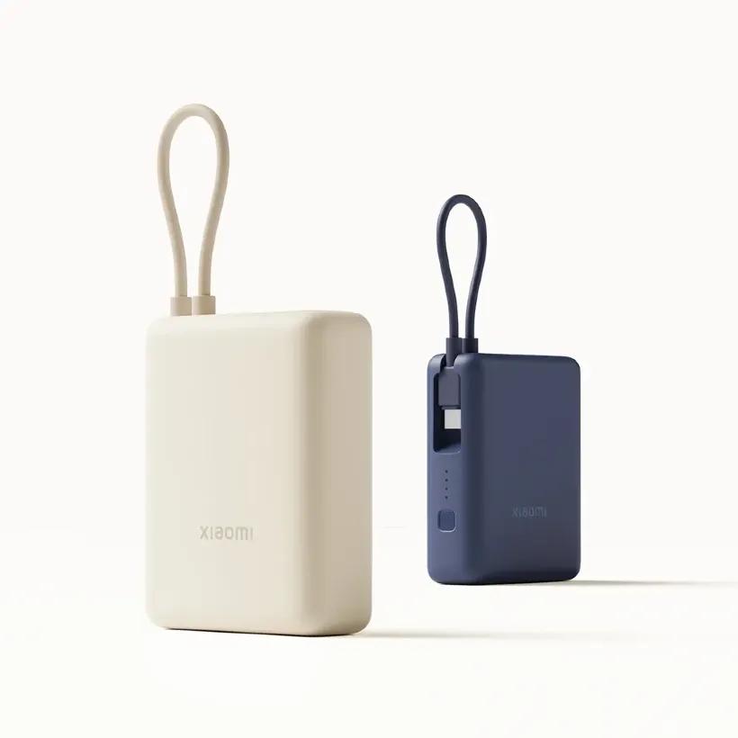 پاوربانک 10000 شیائومی مدل Power Bank PB1033MI توان 33 وات همراه با کابل متصل image gallery