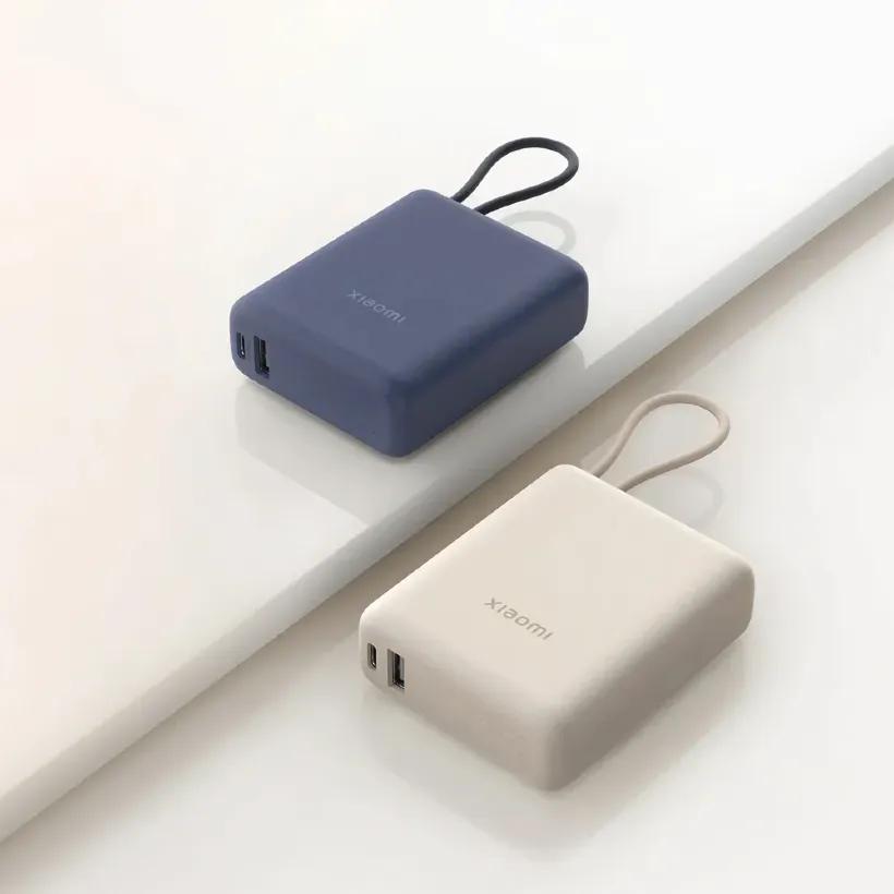 پاوربانک 10000 شیائومی مدل Power Bank PB1033MI توان 33 وات همراه با کابل متصل image gallery