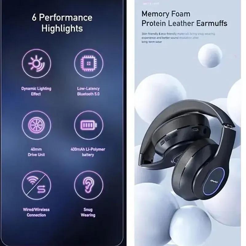 هدفون بلوتوث اوی Awei A200BL رم خور image gallery