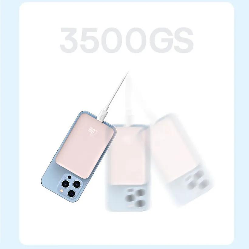 پاوربانک وایرلس 10000 مگنتی باسئوس مدل PPCX030002 توان 20 وات image gallery