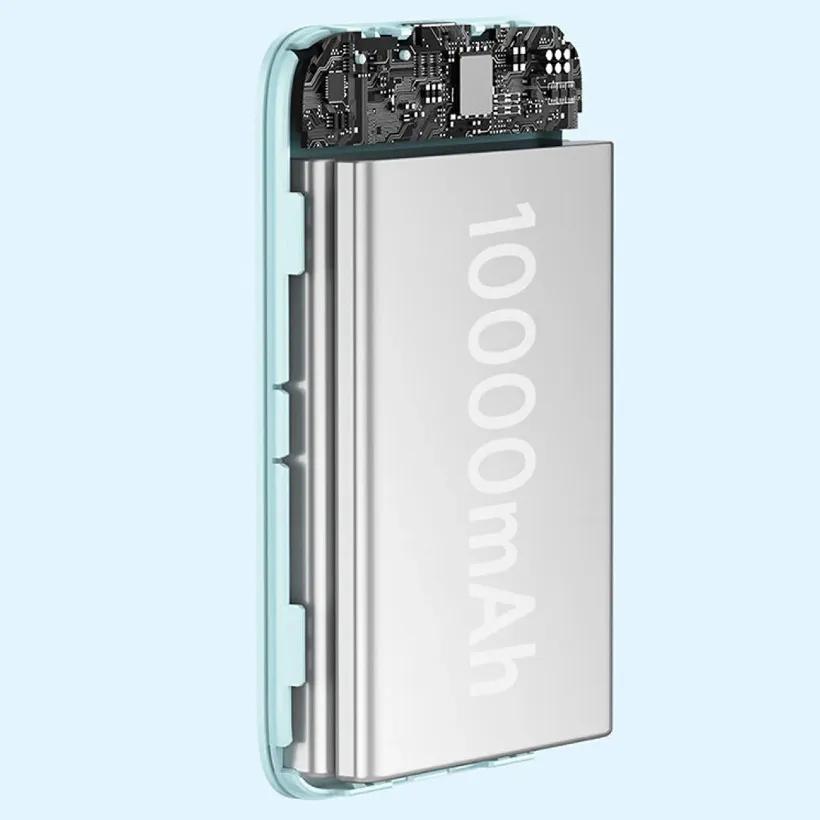 پاوربانک وایرلس 10000 مگنتی باسئوس مدل PPCX030002 توان 20 وات image gallery