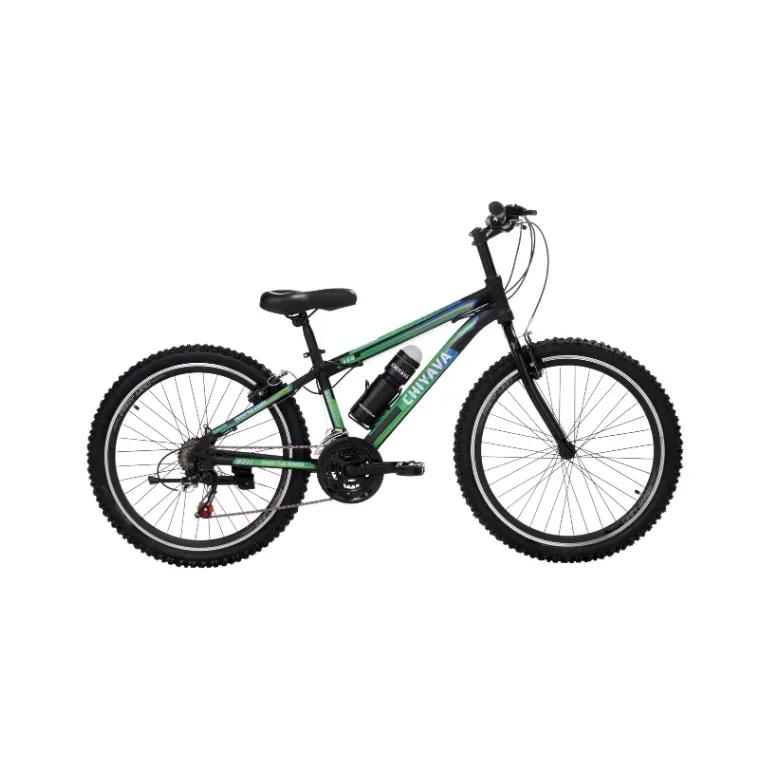 دوچرخه چیاوا مدل آکو دنده‌ای ۲۱ سرعته با ترمز دیسکی و دوشاخ کمک‌دار سایز ۲۴ image gallery