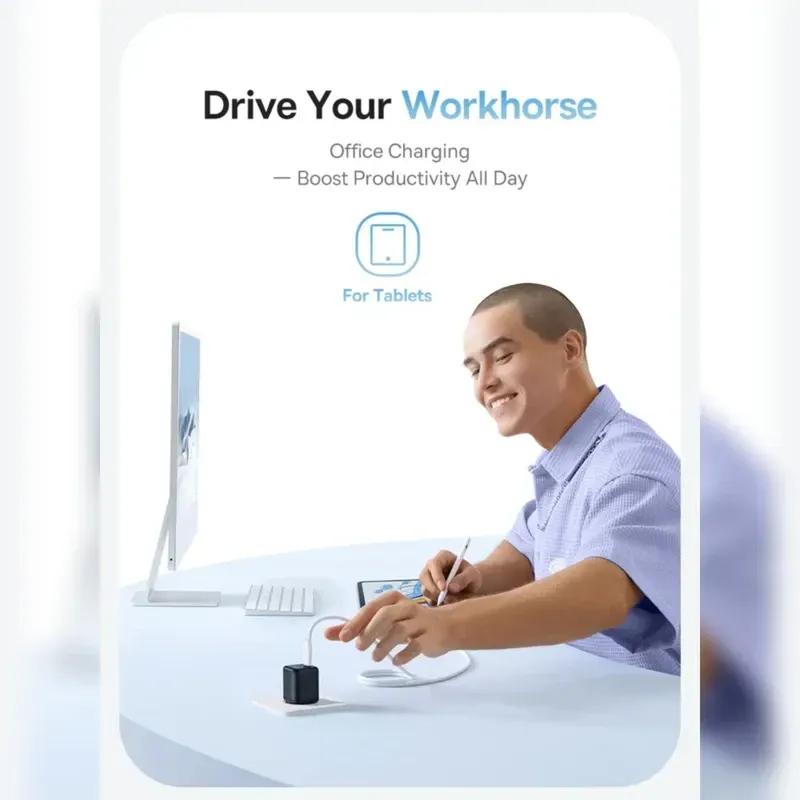 شارژر دیواری فست شارژ باسئوس مدل  Baseus PicoGo GaN 45W P10176800123-00 توان 45 وات image gallery