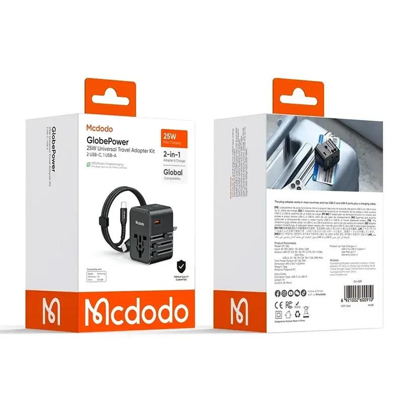 شارژر دیواری و مبدل برق مک دودو مدل CP-326 توان 25 وات همراه با کابل image gallery