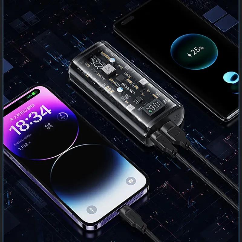 پاوربانک یوسمز مدل US-CD189 ظرفیت 9000 میلی‌آمپر‌ ساعت image gallery