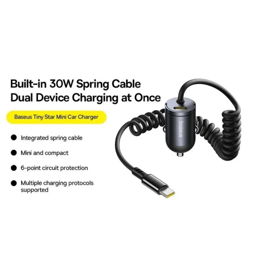 شارژر فندکی بیسوس مدل C00035001121-01 توان 30 وات image gallery