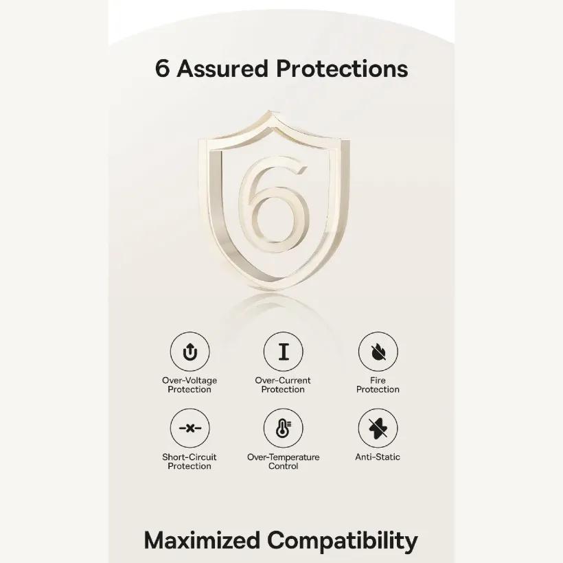 هاب شارژر 3 پورت و شارژر وایرلس بیسوس مدل P10170901123 Nomos Qi2 CCNMS140 توان 140 وات image gallery