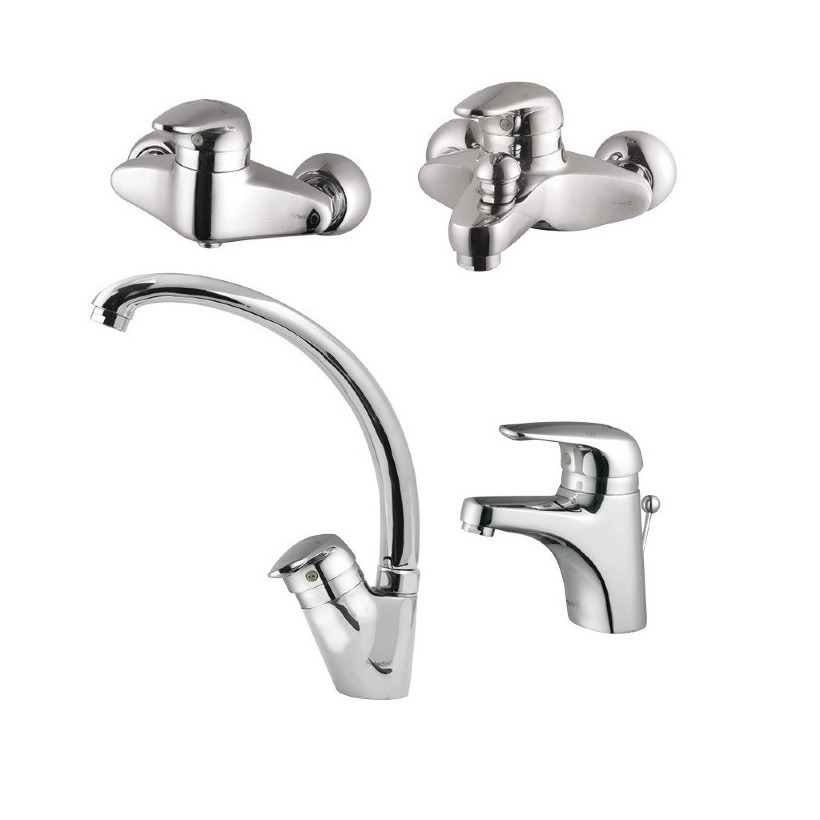 ست شیرآلات شیبه مدل اروند (با ظرفشویی ثابت)