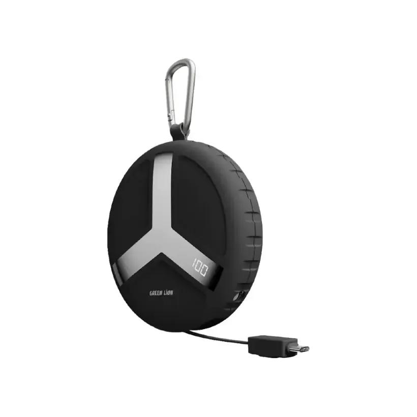 پاوربانک 10000 گرین لاین مدل Orbit Charge GNORCH10PBBK توان 22.5 وات همراه با کابل متصل