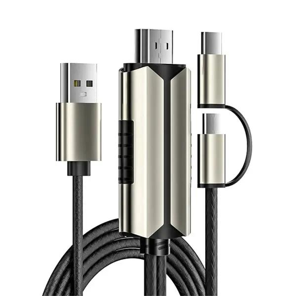 کابل HDMI به Type-c و میکرو کوتتسی مدل 33023 طول 2 متر