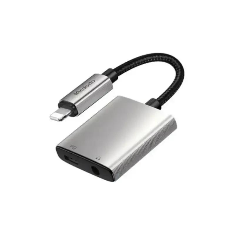 کابل تبدیل لایتنینگ اتصال همزمان هندزفری و شارژر مدل CA-5540 Audio Adapter توان 2.4 آمپر