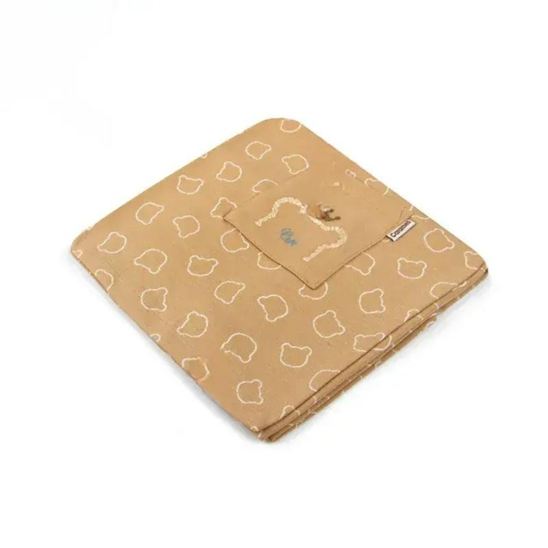 پتو نخی کارامل مدل 1872طرح خرس