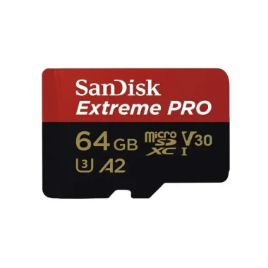 کارت حافظه سن دیسک مدل SanDisk Extreme Pro MicroSDXC GN6MA سرعت 200 ظرفیت 64 گیگابایت با آداپتور