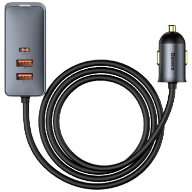 شارژر فندکی باسئوس مدل Share Together CCBX-120C2 CCBT-A0G Car Charger دارای 4 پورت و توان 120 وات