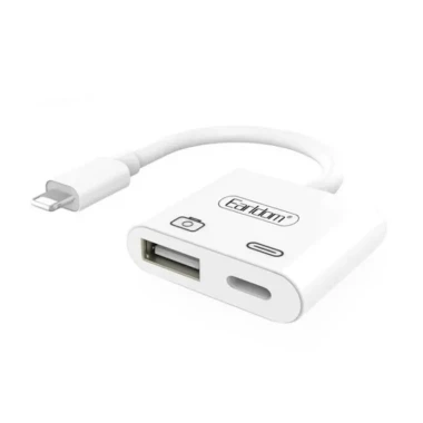 تبدیل لایتنینگ اتصال همزمان شارژر و USB ارلدام مدل OT43