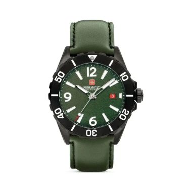 ساعت مردانه بند چرم سوئیس میلیتاری مدل SMWGB0000251