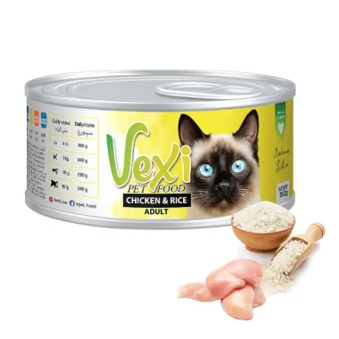 کنسرو گربه بالغ وکسی طعم مرغ و برنج 110g