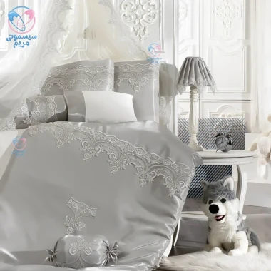 سرویس روتختی 8 تیکه توردار مامی شاپ مدل m8033 