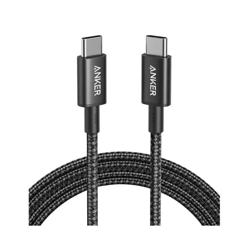 کابل شارژ USB-C to USB-C انکر مدل A8757 طول 180 سانتی متر توان 100 وات