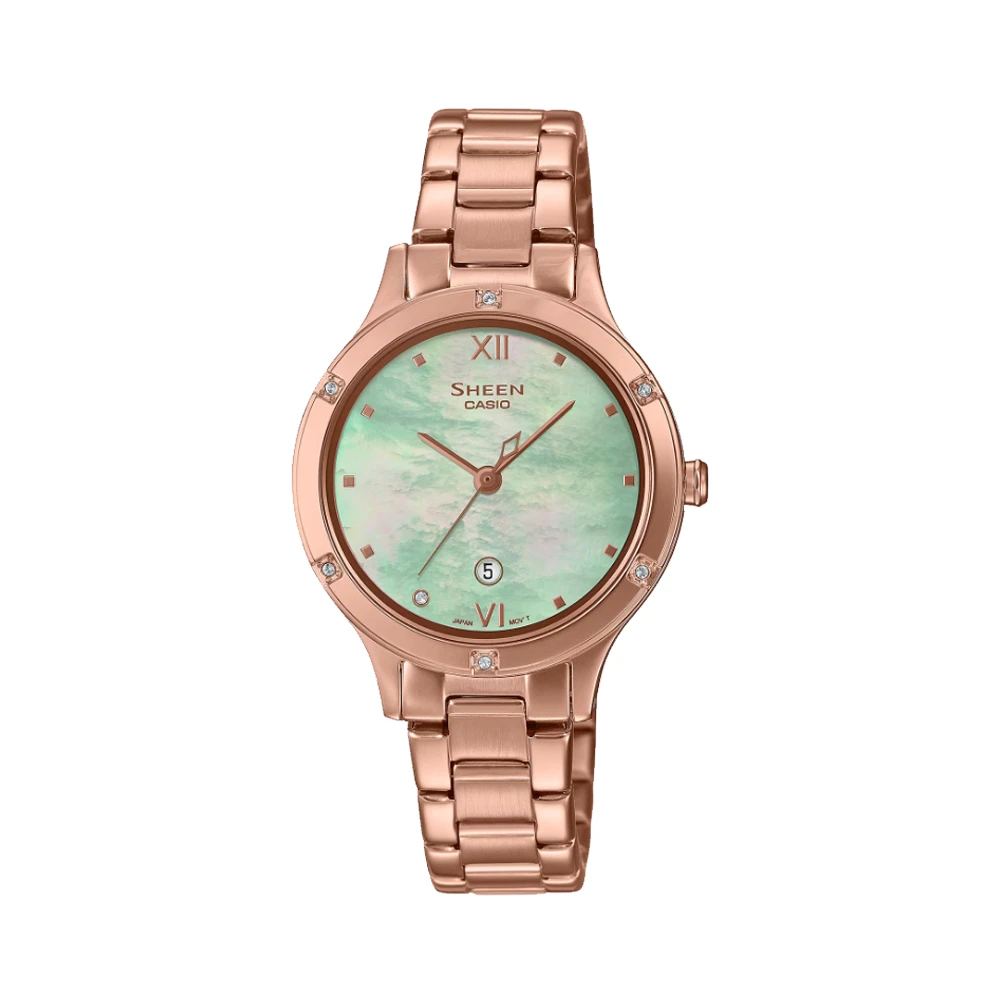 ساعت زنانه کاسیو شین کوارتز مدل SHE-4546PG-3AUDF